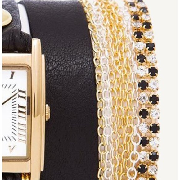 NEW! LA MER COLLECTIONS - GATSBY CRYSTAL WRAP WATCH